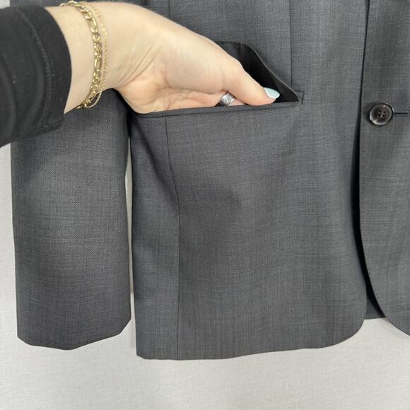 Hugo Boss Blazer Mens 36R Gray Wool Sharp3 Jam75 Suit Jacket Sport Coat Formal - Picture 2 of 16